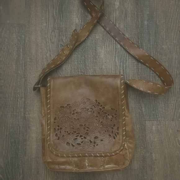 Veley vintage messenger leather bag crossbody - Picture 9 of 11